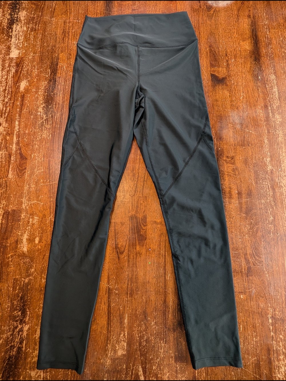 Carbon38 Full Length Leggings Womens Large Black Activewear Compression Pants